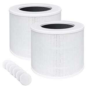 2 Pack Core Mini RF Replacement Filter Compatible with LEVOIT Core Mini Air Purifier, with 6 Aroma Pads