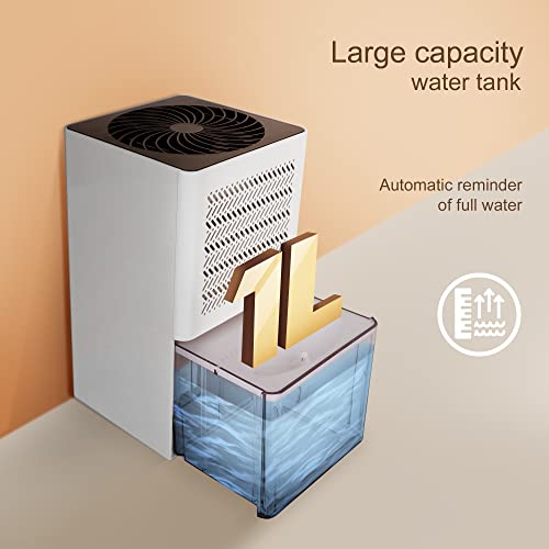 Dehumidifiers, 35 oz Dehumidifier for Home, 280 sq. ft Small Dehumidifiers for Basement, Bedroom, Bathroom, Indoor, Closet, RV, Quiet with Auto Shut Off | The Storepaperoomates Retail Market - Fast Affordable Shopping