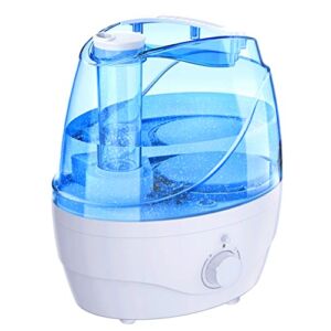 Humidifiers for Bedroom Large Room Home, 2.2L Cool Mist Humidifier for Baby Kids Nursery, 30 Hours with Whisper-Quiet Operation, Adjustable 360° Rotation Nozzle, Night Light Function, BPA Free