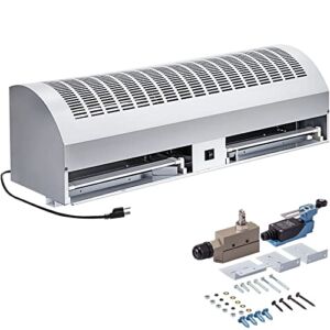 VEVOR 36 Inch Air Curtain, 2 Speeds 1372/1511 CFM Commercial Indoor Air Curtain, Air Curtains for Doors with 2 Limited Switches, 110V Unheated