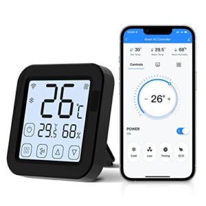 AVATTO Smart Air Conditioner Controller for Mini Split, Window, and Portable Air Conditioning Support Alexa, Google Home Smart Life/Tuya App Remote Access Voice Control Inbuilt Temp Humidity Sensors