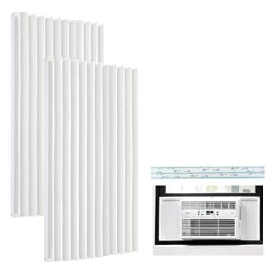 Birllaid Window Air Conditioner Side Panels Foam Insulation Installation Kit,Window Ac Side Panels,Ac Unit Window Seal 17Inch x 9 Inch x 7/8 Inch,Pack of 2 White (White)