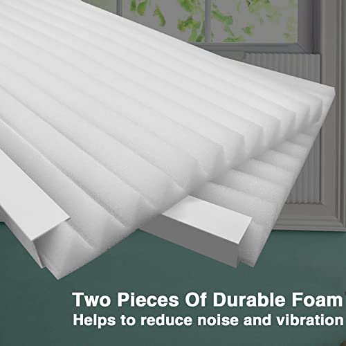 Birllaid Window Air Conditioner Side Panels Foam Insulation Installation Kit,Window Ac Side Panels,Ac Unit Window Seal 17Inch x 9 Inch x 7/8 Inch,Pack of 2 White (White) | The Storepaperoomates Retail Market - Fast Affordable Shopping