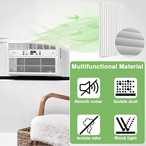 Birllaid Window Air Conditioner Side Panels Foam Insulation Installation Kit,Window Ac Side Panels,Ac Unit Window Seal 17Inch x 9 Inch x 7/8 Inch,Pack of 2 White (White) | The Storepaperoomates Retail Market - Fast Affordable Shopping
