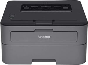 Brother HL-L2300D Monochrome Laser Printer – Auto Duplex Printing – Up to 26 Pages/Minute – Up to 250 Sheet Paper Input – 2400 x 600 dpi – Hi Speed USB Connectivity, Wulic USB Printer Cable