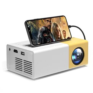 6500 Lumens Mini Home Projector, Zemeollo 1080P Full HD Supported Movie Projector,120″ Home Theater Video Projector,Native 720P HD Portable Projector for iOS/Android/TV Stick/HDMI/USB/AV Interface