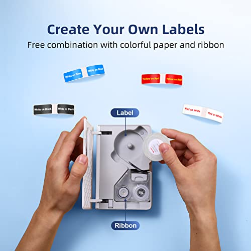 YuLinca Bluetooth Thermal Transfer Label Maker, B18 Mini Color Label Printer 0.6 Inch Portable Labels Printing Machine for Indoor/Outdoor Identification, Laboratory and Equipment | The Storepaperoomates Retail Market - Fast Affordable Shopping