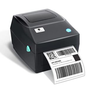 Thermal Shipping Label Printer – 150mm/s 4×6 Label Printer for Shipping Packages, Thermal Label Printer Compatible with Etsy, Shopify, Ebay, Amazon, FedEx, UPS, USPS, Support Windows and Mac, Black