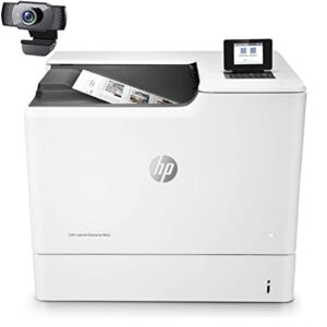 HP Laserjet Enterprise M652dnA Single-Function Wired Ethernet Color Laser Printer for Home Office, White – Print only – 50 ppm, 8.5 x 14, 1200 x 1200 dpi, Auto Duplex Printing, Cbmou External Webcam
