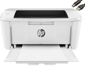 HP Laserjet Pro M15w Wireless Laser Printer, auto-on/auto-Off Technology, LED Control Panel, 600 x 600 dpi, Wi-Fi Direct, 150-sheet, 500 MHz, Compatible with Alexa, Bundle with 82 Days Printer Cable