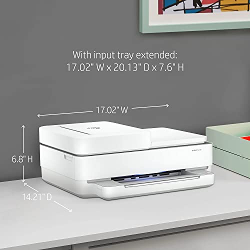 HP Envy 6458e All-in-One Wireless Color Inkjet Printer, 2-Sided Printing, Copy, scan, Fax, 10 ppm, 4800 x 1200 dpi, 35-Sheet ADF, Dual-Band WiFi, Instant Ink Ready, White, W/MD Cable | The Storepaperoomates Retail Market - Fast Affordable Shopping