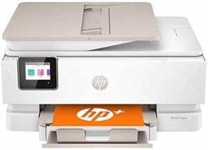 HP Envy Inspire 7958e All-in-One Printer, Print, Copy, scan, 35-Sheet ADF, Dual-Band WiFi, self-Healing Wi-Fi, Photo and Document Printing, White, Instant Ink, W/MD Cable