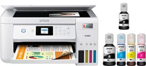Epson EcoTank Wireless Color All-in-One ET-28 Series Inkjet Printer for Family Office, Automatic Duplex Printing, Mobile Cloud Printing, Print Copy Scan, Color LCD Display W/USB Cable