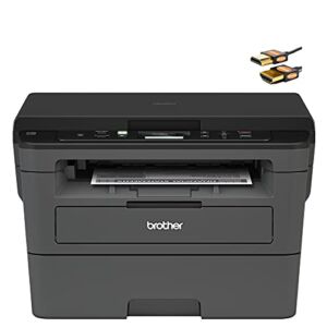 Brother HL-L23 90DW Series Compact Wireless Monochrome Laser All-in-One Printer – Print Scan Copy – Auto Duplex Printing – Mobile Printing – Up to 32 Pages/Minute – 2-line Display + HDMI Cable