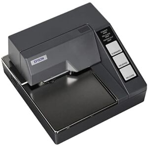 Epson TM-U295 Impact Dot Matrix Flatbed Slip Receipt Printer for POS Terminals – Serial Port, USB and Ethernet Connectivity – Print Speeds up to 2.1 lps, Four Print Sizes, Four Printing Directions