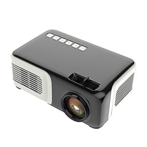 Aopirta HD Projector Home Bedroom Home Projector Small Portable Mini Projector Supports HDMI On The Same Screen and Connected to Outdoor Mobile Power Supply