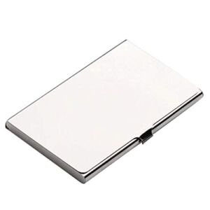 Aluminum Metal Credit Box Creative Wallet Business Card Holder Cover Acrylic Brochure Holder with (SL, One Size)