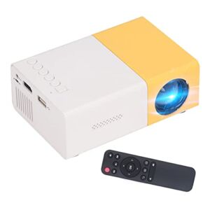 Pocket Video Projector, Portable Mini Home Projector Home Theater Movie Projector, for iOS, for Android, for Windows, PS, Laptop, Set Top Boxes, Cameras, U Disks, AV, USB, HDMI(#1)