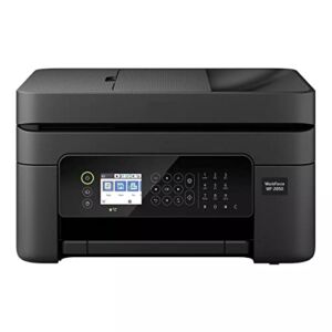 Epson Workforce WF-28 50 Series Wireless Color Inkjet All-in-One Printer – Print Copy Scan Fax Mobile Printing – Auto Duplex Printing – Up to 30 Pages ADF – 2.4″ Color LCD Display