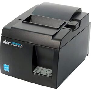 Star Micronics TSP143IIILAN TSP100III Ethernet (LAN) Wired Thermal Receipt Printer, Charcoal Grey – LAN and Ethernet Connectivity, 250mm/sec Print Speed, 203 dpi, Auto-Cutter – YKGAV