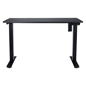 FABFEGU Skinny Desk Electric Standing Desk Height Adjustable Desk Home Office Computer Desks Desk Furniture (Black, One Size)