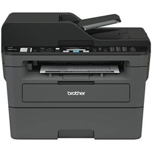 Brother MFC-L2690DW All-in-One Wireless Monochrome Laser Printer for Home Office, Black – Print Copy Scan Fax – 26 ppm, 2400 x 600 dpi, 50-Sheet ADF, Auto Duplex Printing, CBMOUN Printer Cable