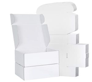 Shipping Boxes 12x9x4, HERKKA 20 PACK White Corrugated Cardboard Mailer Boxes, Medium Mailing Boxes for Packaging Small Business