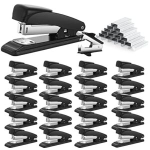 20 Pieces Desktop Stapler 20 Sheet Capacity Office Stapler with 20000 Staples and Stapler Remover for Students Teachers Classroom Office and Home Supplies