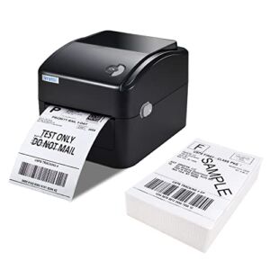 vretti Thermal Label Printer with 1 fanfold (250pcs) 4×6 Shipping Label for Shipping Packages Small Business
