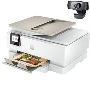 HP Envy Inspire 79 55e Wireless All-in-One Color Inkjet Photo Printer – Print Copy Scan – 15 ppm, Auto 2-Sided Printing, 35-Page ADF, Bonus 6 Months of Instant Ink, Cbmou External Webcam