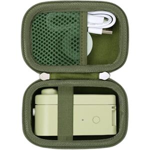 khanka Hard Travel Case Compatible with MakeID Label Maker Machine, Case Only (Green)