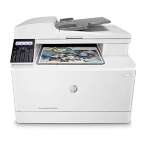 HP Color Laserjet Pro M183fwl AIO Wireless Printer, Print Scan Copy Fax, Auto Document Feeder, 16 ppm, high Resolution 600 x 600 dpi, Manual Duplex Printing, with Printer Cable