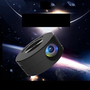 Black LED Mobile Video Projector Support 1080P HomeTheater Media Player Kids Home Wired with Screen One Size