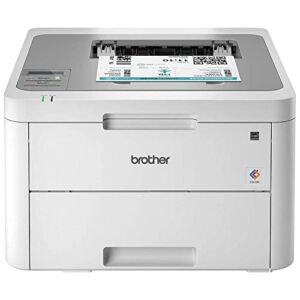 Brother Wireless HL-L3210CWL Compact Color Laser Printer: Print Only, 600 x 2400 dpi, 250-Sheet Large Capacity, 19 PPM, One-Sided Printing with Printer Cable