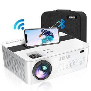 HD1080P 5G WiFi Bluetooth Projector 4K with 450″ Display,2022 Upgraded 15000Lumen Outdoor Movie Projector Support 4k,Dolby,Zoom,Correct Keystone,4K Projector Compatible W/TV Stick,iOS,Android,PS5