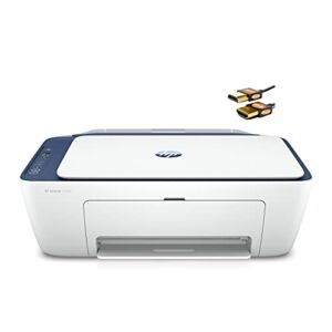 HP DeskJet 27 42e Series Wireless Inkjet Color All-in-One Printer – Print Copy Scan – Mobile Printing – USB Connectivity – Up to 7 ISO PPM – Up to 4800 x 1200 DPI – Blue + HDMI Cable