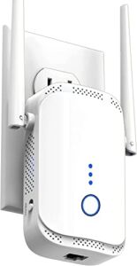 2023release WiFi Extender Signal Booster – newest generation up to 2x faster, Longest Range Than Ever- Internet Amplifier, Repeater w/ Ethernet Port, Access Point, Easy Setup, Designed for USA, 2.4GHz