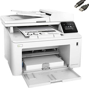 HP Laserjet Pro MFP M227fdw All-in-One Wireless Laser Printer, Print Scan Copy Fax, Auto 2-Sided Printing, 30 ppm, 1200 x 1200 dpi, Compatible with Alexa, Bundle with JAWFOAL Printer Cable