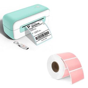 Phomemo Label Printer with Thermal Label – 2.25″ x 1.25″, 1000 Sheets/Roll, 1 Roll