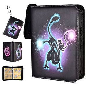 Card Binder for Pokemon Card Binder 488 Pockets, Card Games Collection Binder with Sleeves, Card Holder Binder Trading Cards, Gifts for Kids (Card not included)