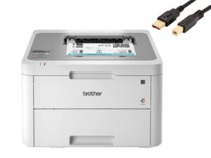 Brother HL-L32 10CW Compact Digital Color Laser Printer, 19ppm, 250-sheet, LCD, with Wireless and Mobile Device Printing, Durlyfish