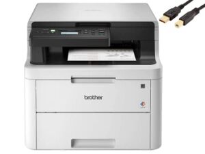 Brother HL-L32 90CDW Wireless Compact Digital Color All-in-One Laser Printer, 25ppm, 600 x 2400 dpi, Duplex Printing, Durlyfish