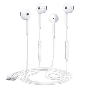 2 Pack-Apple Earbuds iPhone Headphones, Earphones with Lightning Wired Noise Isolating [Apple MFi Certified] Built-in Microphone & Volume Control Compatible with iPhone 12/11/XR/XS/X/7/7 Plus/8/8Plus