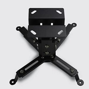 N/A Black Color Projector Ceiling Mount Adjustable 43 to 65cm Roof Bracket Beamer Wall Hanger (Color : As Shown, Size : One Size)