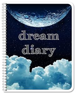 BookFactory Dream Diary/Dream Journal/Log Book- 120 Pages – 8.5″ x 11″, Durable Thick Translucent Cover, Wire-O Binding (LOG-122-7CW-PP(DreamDiary)-DX)