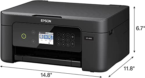 Epson_Printer XP 41 Series, All-in-One Wireless Color Inkjet Printer, Print Copy Scan, 2.4″ LCD, Hi-Speed USB, Auto 2-Sided Printing, Voice Activated, Black, with MTC Printer Cable | The Storepaperoomates Retail Market - Fast Affordable Shopping