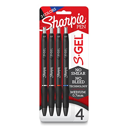 Sharpie S-Gel Gel Pens, Bold Point (1.0mm), Blue Ink Gel Pen, 12 Count & S-Gel, Gel Pens, Medium Point (0.7mm), Assorted Colors, 4 Count | The Storepaperoomates Retail Market - Fast Affordable Shopping