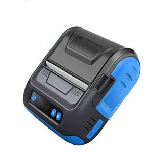 n/a Bluetooth 80 MM Thermal 3 Inch Label Receipt Receipt Mobile Portable Printer Direct Barcode Receipt Printer (Color : Black, Size : 115 * 61 * 132mm)
