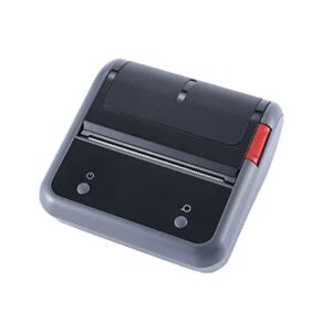 n/a Bluetooth Portable Mini Thermal Label Printer Clothing Jewelry Price Product Barcode Sticker Printing Papers Rolls (Color : Black, Size : 116 * 110 * 58mm)