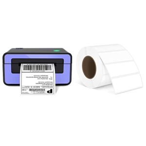 Shipping Label Printer, POLONO 4×6 Thermal Label Printer for Shipping Packages, Commercial Direct Thermal Label Maker, POLONO 3″ x 1″ Direct Thermal Label, 1000 Labels